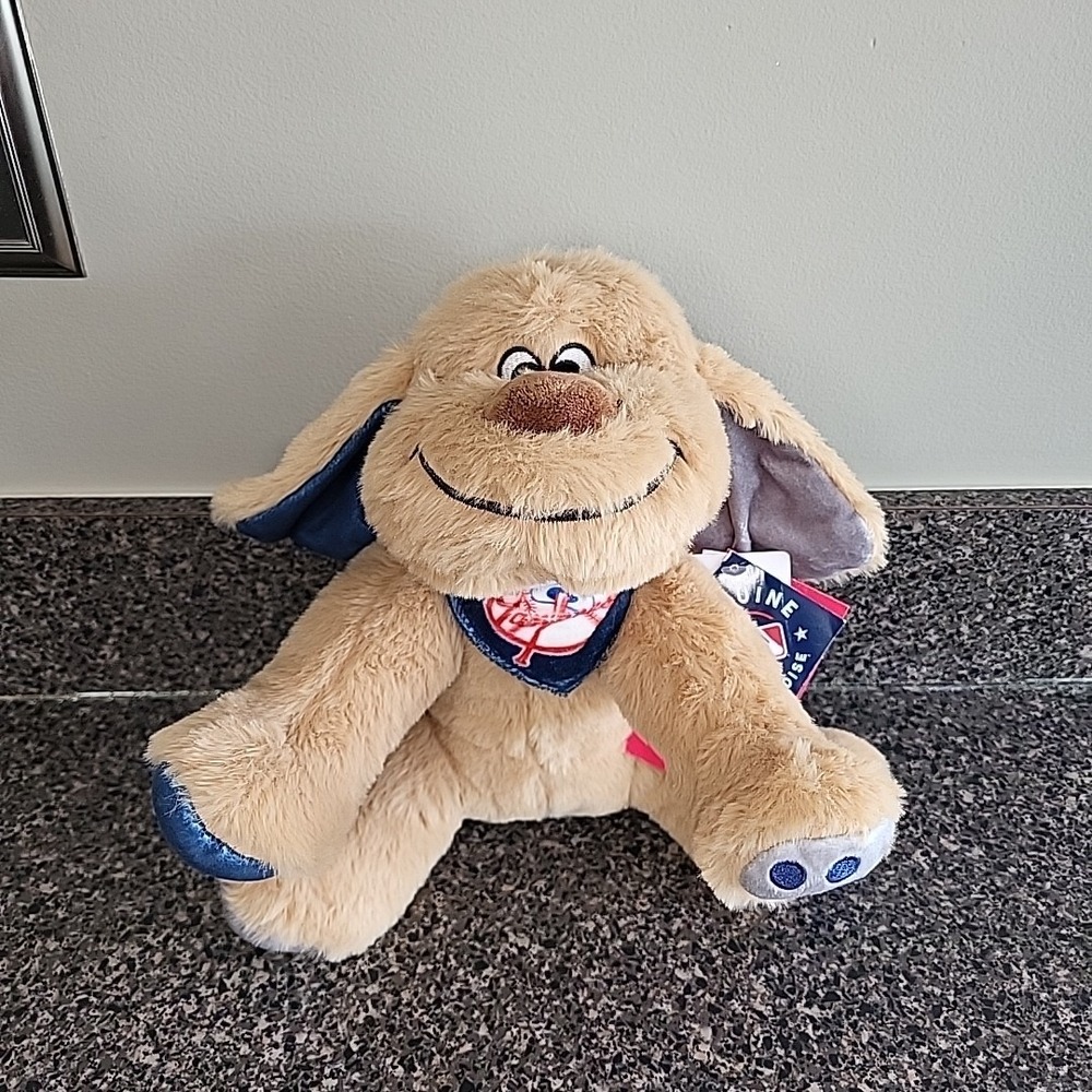 MLB New‎ York Yankees  Floppy Ear Dog Stuffed Animal 10" NEW